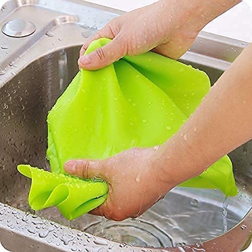 Roti Mat – Non-Stick Baking & Kneading Mat for Chapati, Roti, and Cake – Stretchable Silicone Mat – 50×40 cm – Multicolor (Pack of 1)