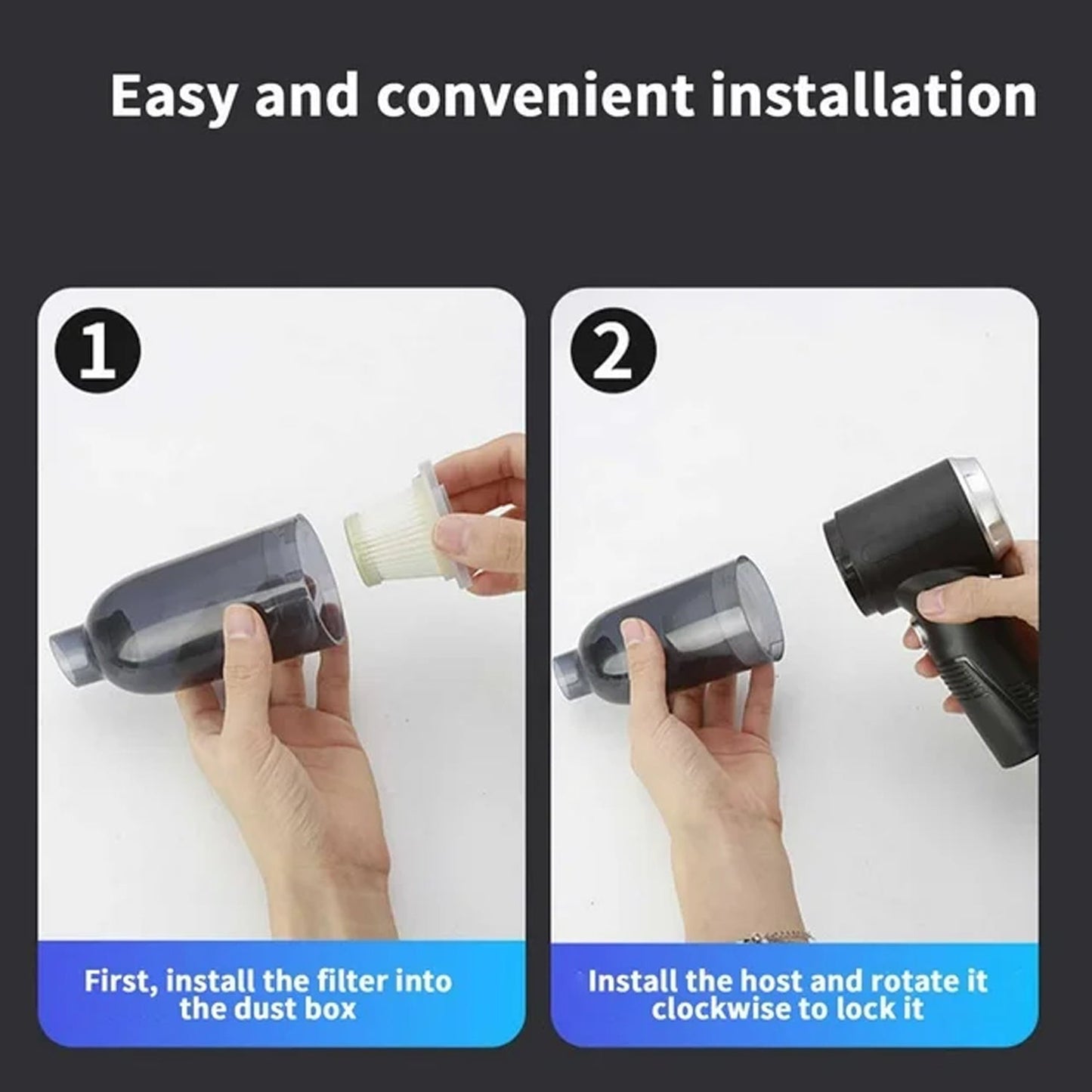 (UPDATED) 3-in-1 Wireless Mini Vacuum & Blower